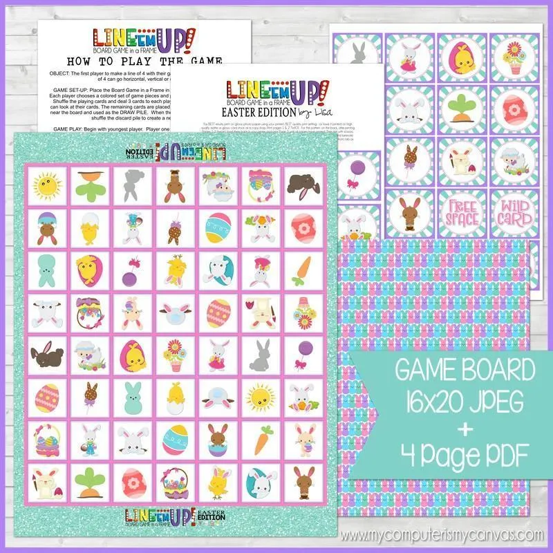 LINE 'Em UP! {Easter} PRINTABLE Game