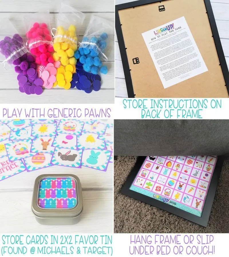 LINE 'Em UP! {Easter} PRINTABLE Game