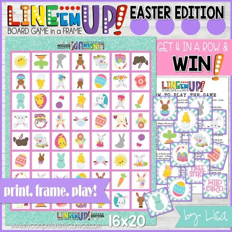 LINE 'Em UP! {Easter} PRINTABLE Game