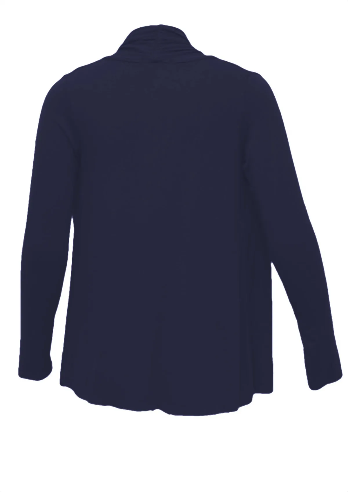 Long Sleeve Stretch Cardi Navy Blue