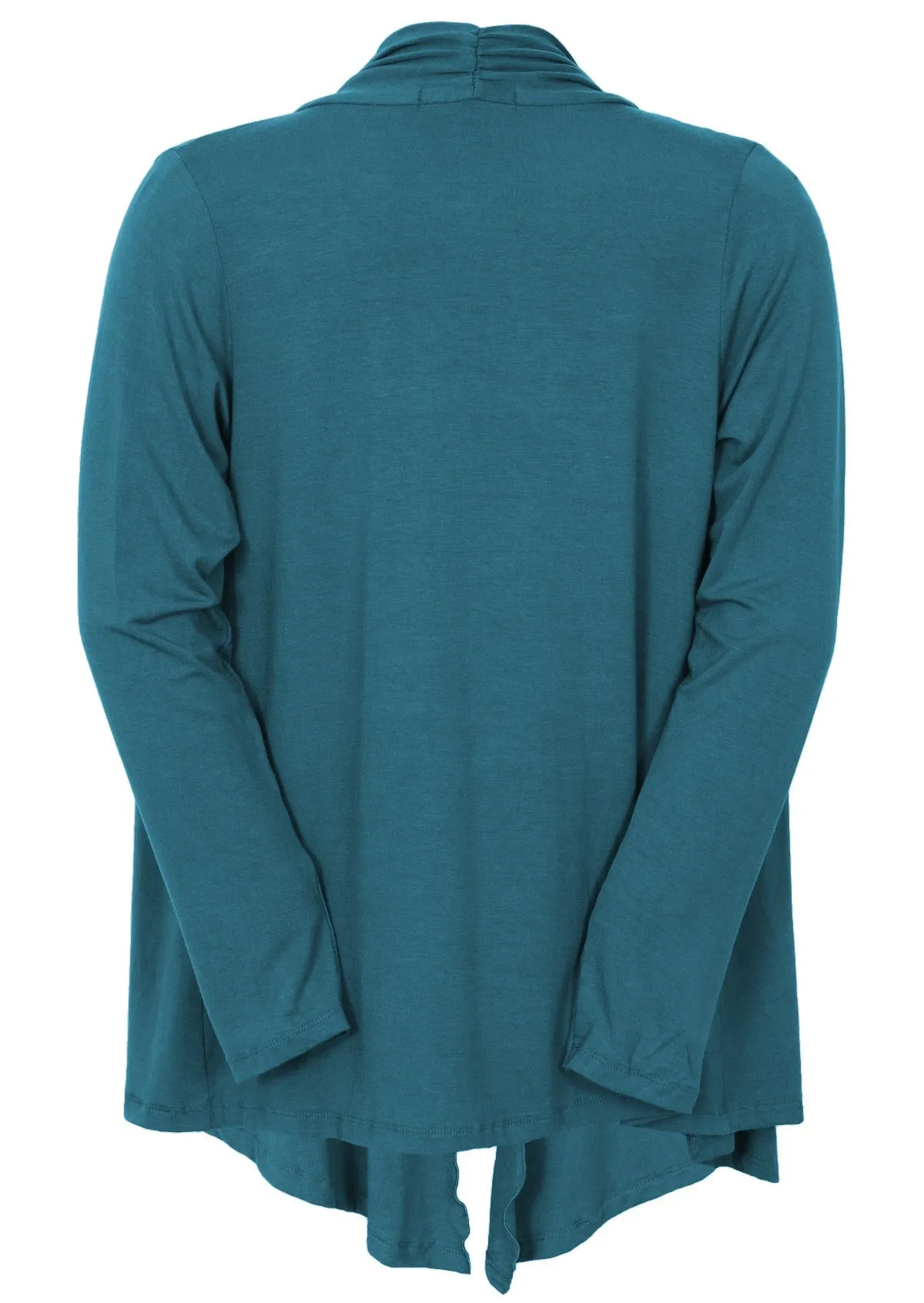 Long Sleeve Stretch Cardi Teal