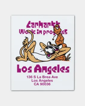 Los Angeles Sticker | White