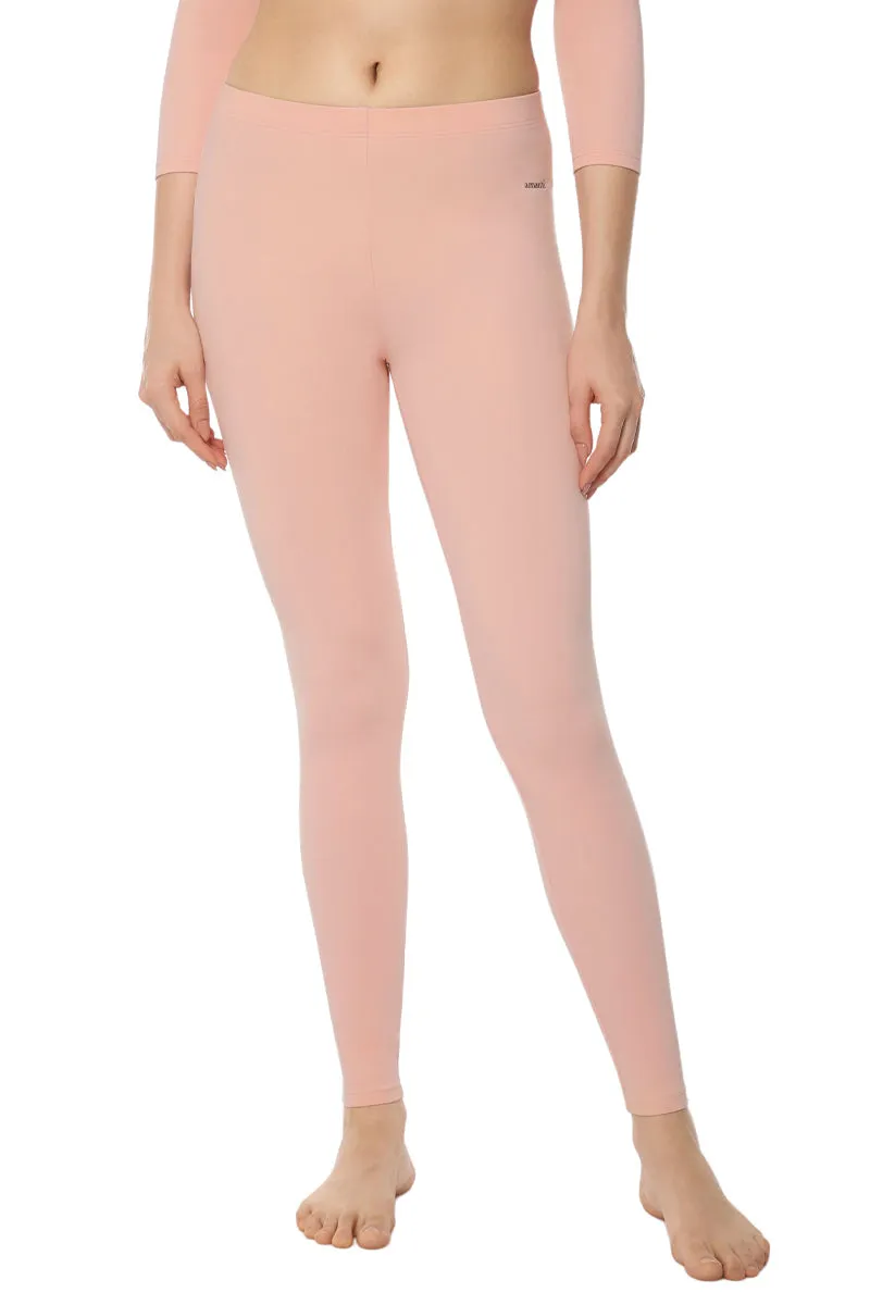 LuxeHeat Leggings - Cameo Rose