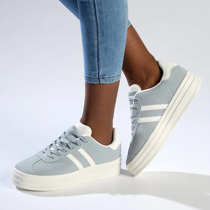 Madison Platform Fashion Sneaker - Light Blue