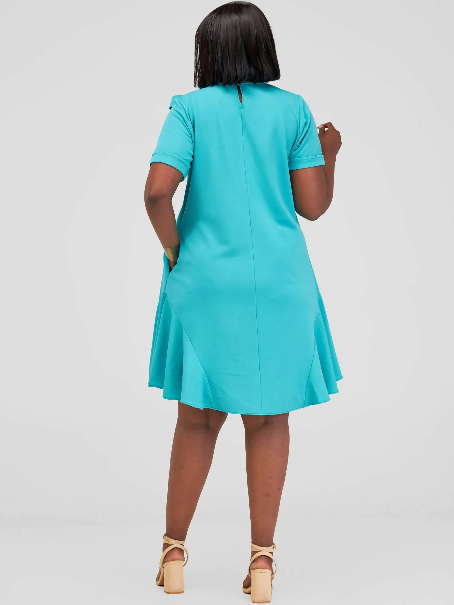 Mariste Foi Shift Dress - Teal