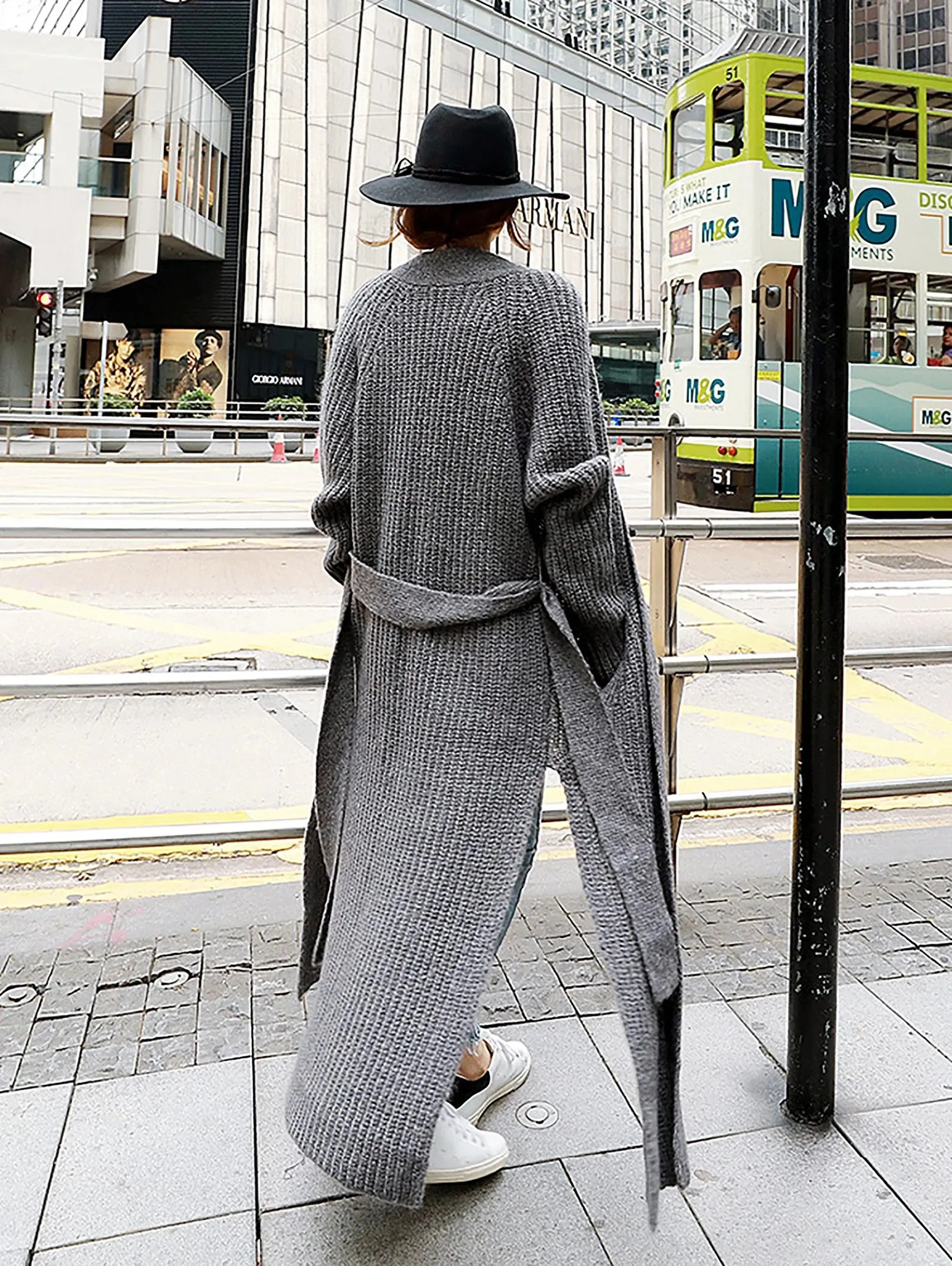 Maxi Knitted Belted Cardigan