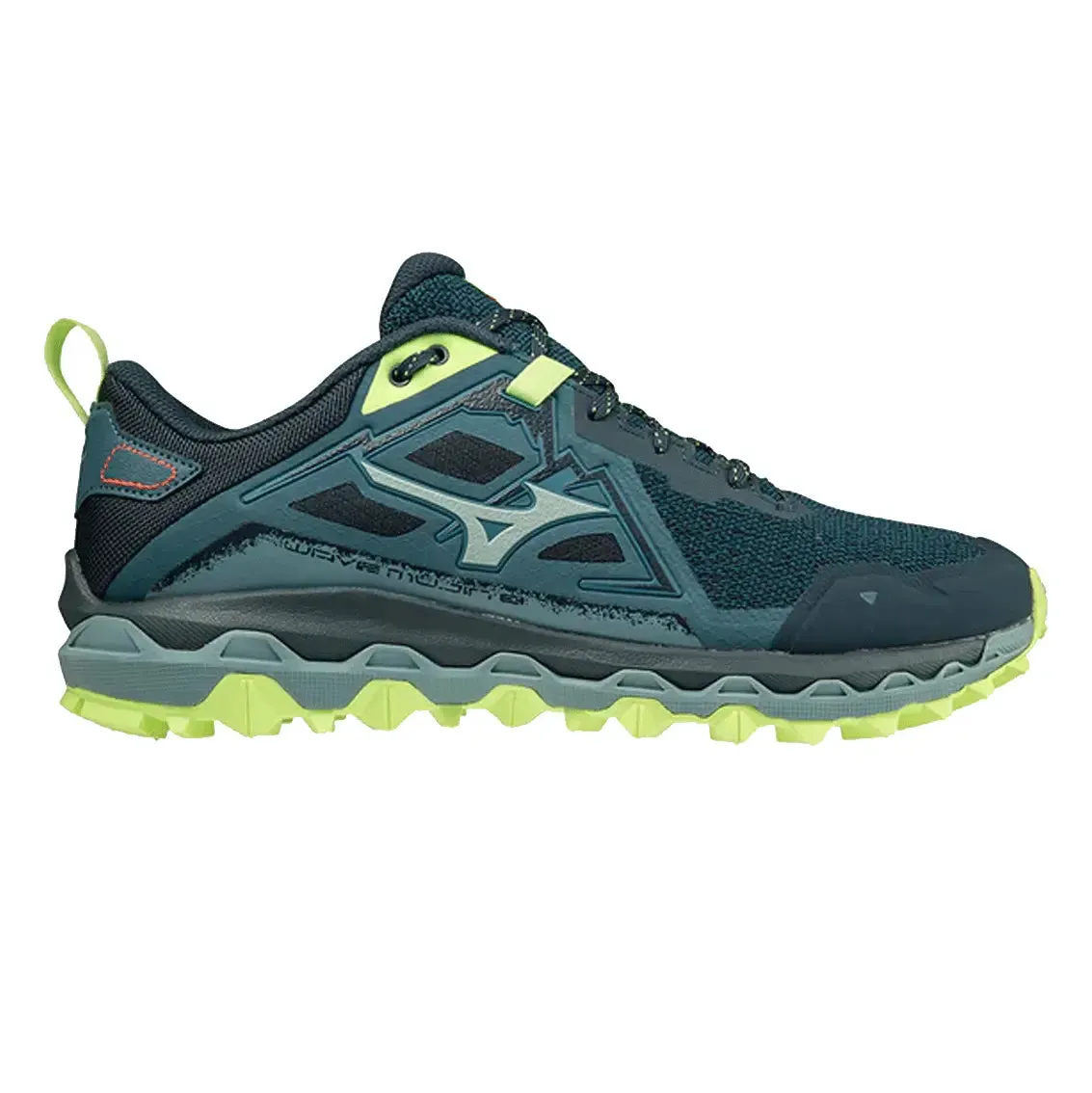 Mens Mizuno Wave Mujin 8 - Tapestry / Misty Blue / Neon Lime