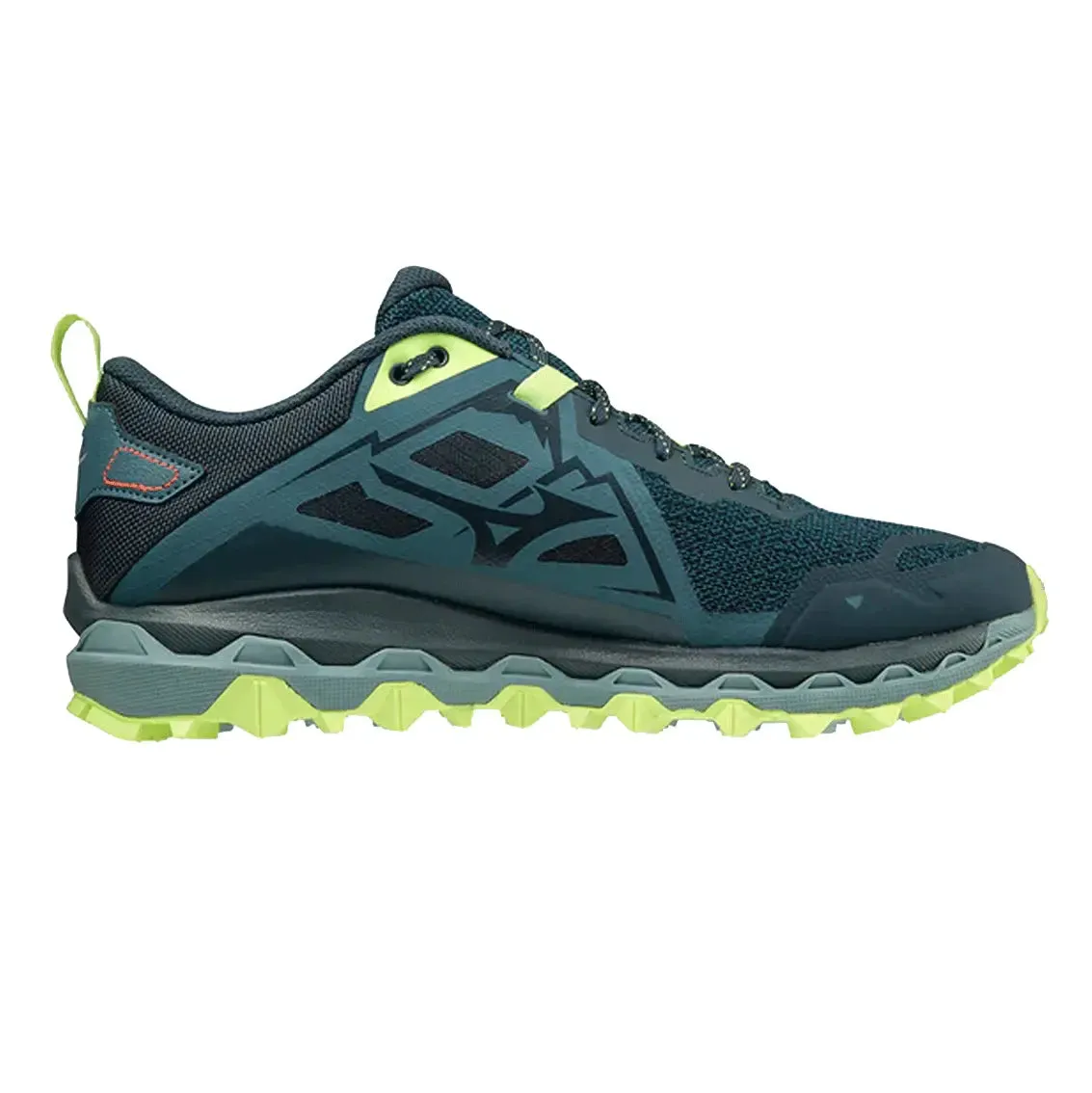 Mens Mizuno Wave Mujin 8 - Tapestry / Misty Blue / Neon Lime