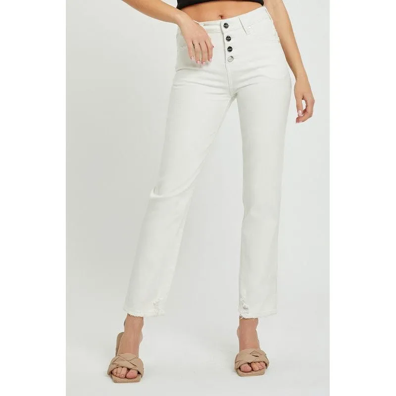 Mid-Rise Tummy Control Tapered Pant