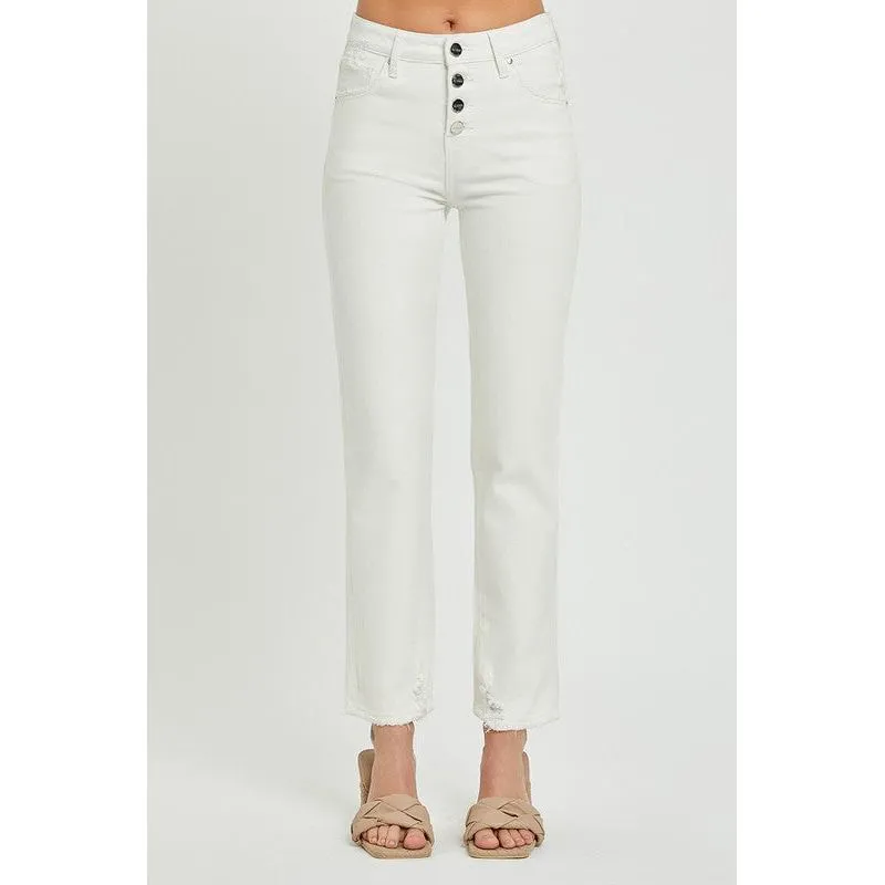 Mid-Rise Tummy Control Tapered Pant