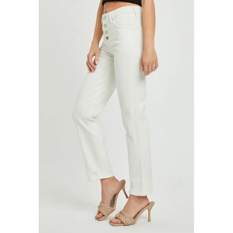 Mid-Rise Tummy Control Tapered Pant