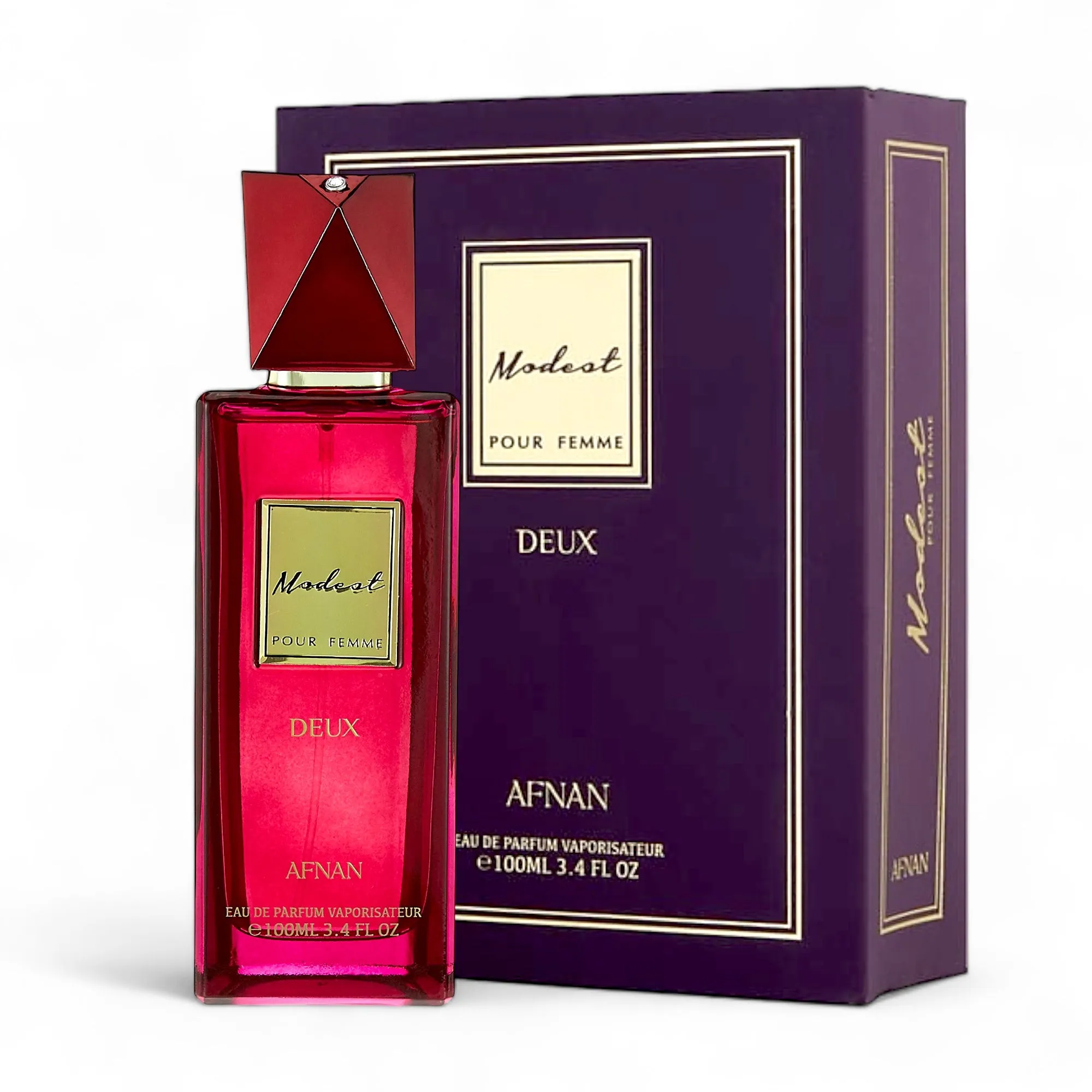 Modest Deux Pour Femme by Afnan Eau de Parfum 3.4 Oz. Women