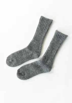 Mohair Socks in Grey