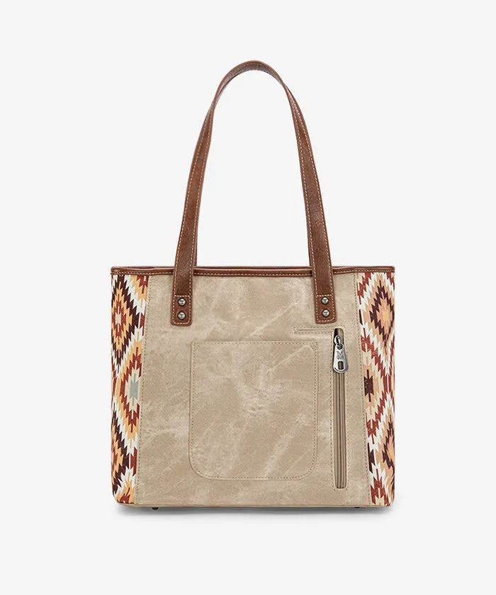 Montana West Aztec Denim Concealed Carry Tote