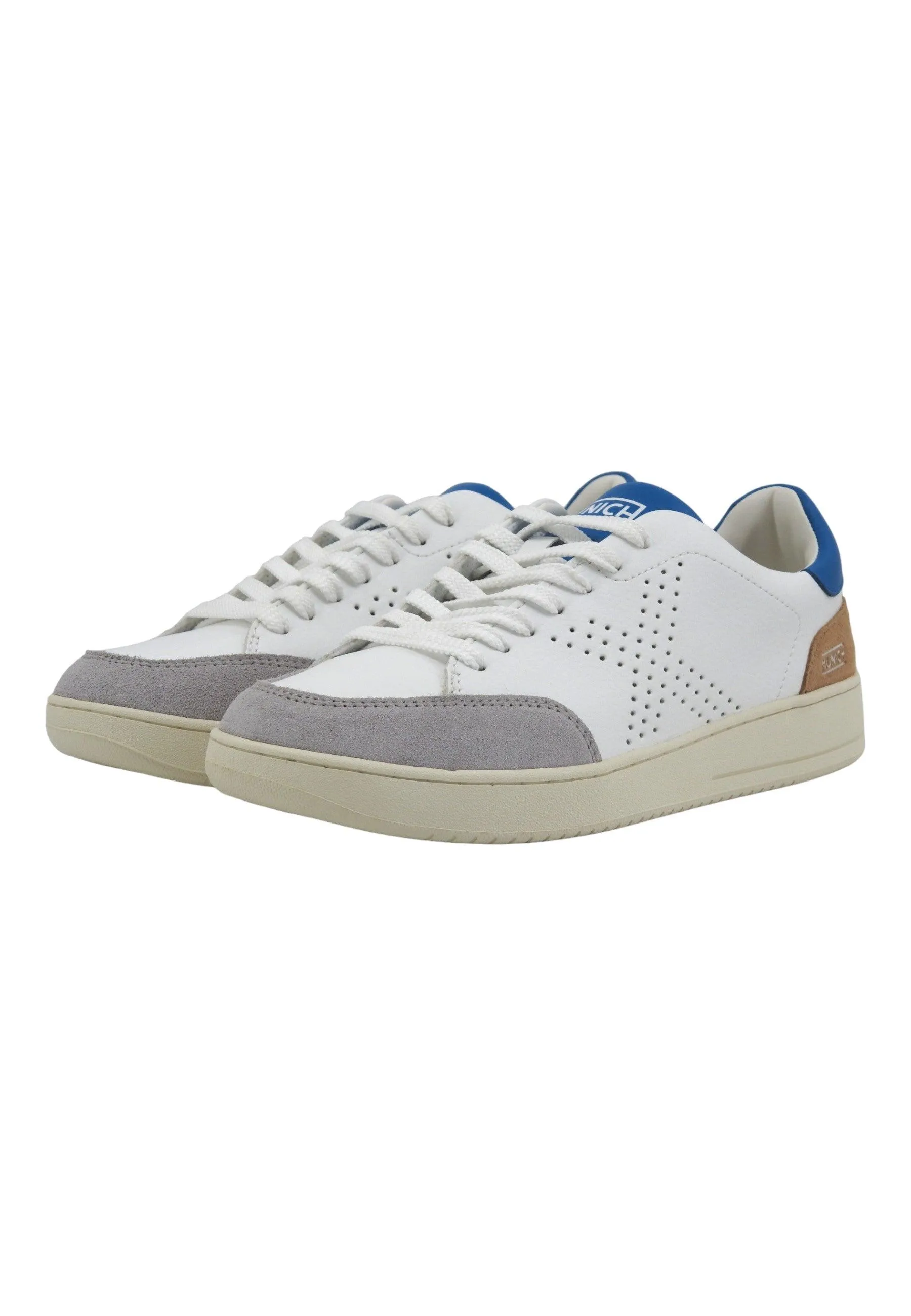 MUNICH X Court 08 Sneaker Uomo White Grey Blue 8837008