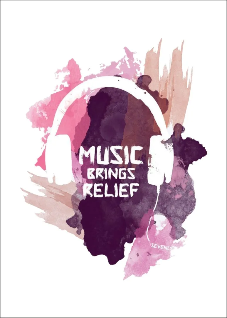 Music Brings Relief Women Half Sleeve T-Shirt