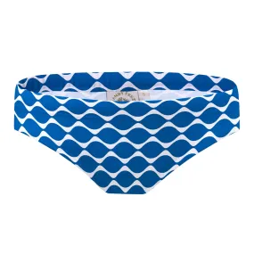 Navy Wave Bikini Bottoms