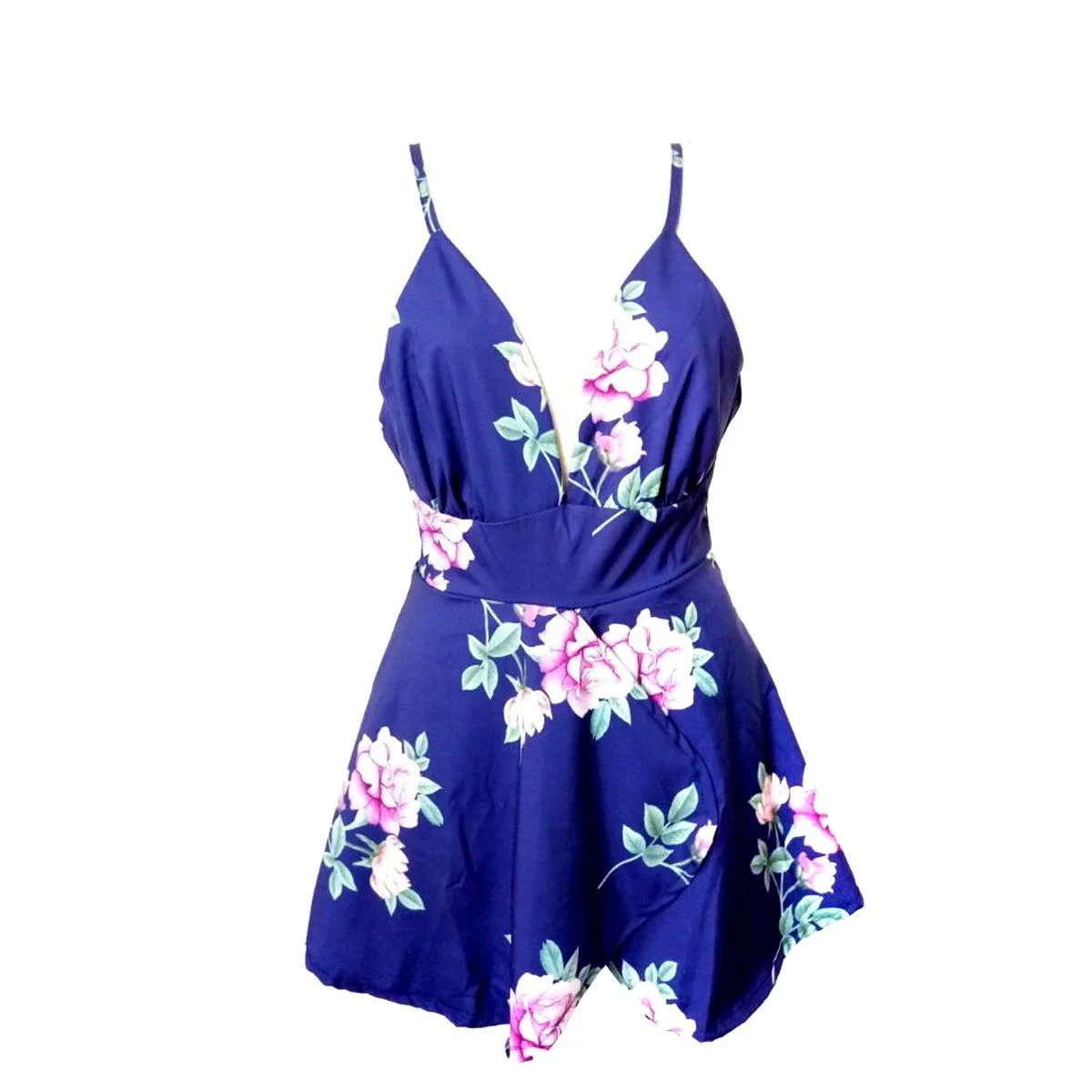 NEVA’S NAVY FLORAL ROMPER