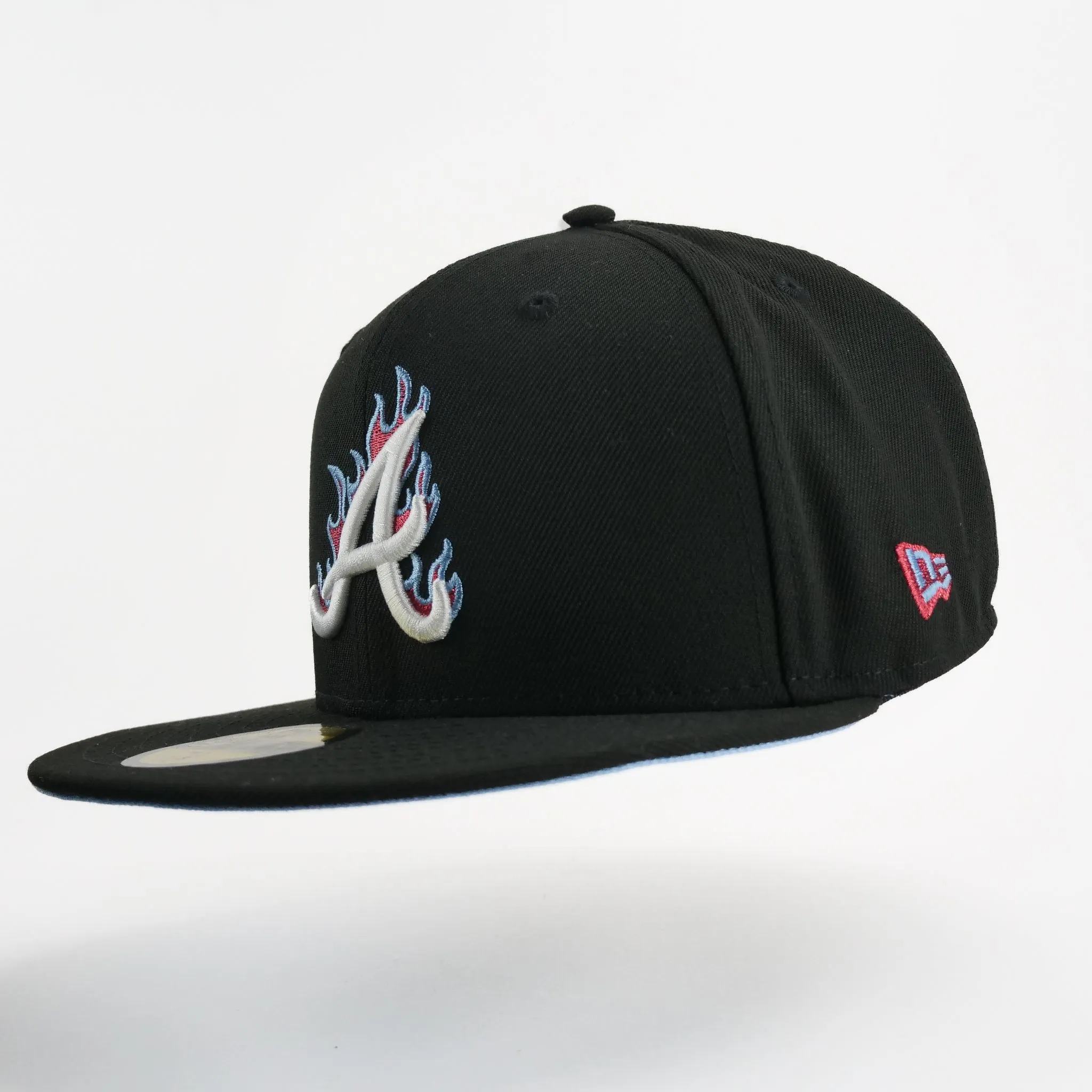 New Era Custom Exclusive Fitted Atlanta Braves Flames 150th Anniversary Patch