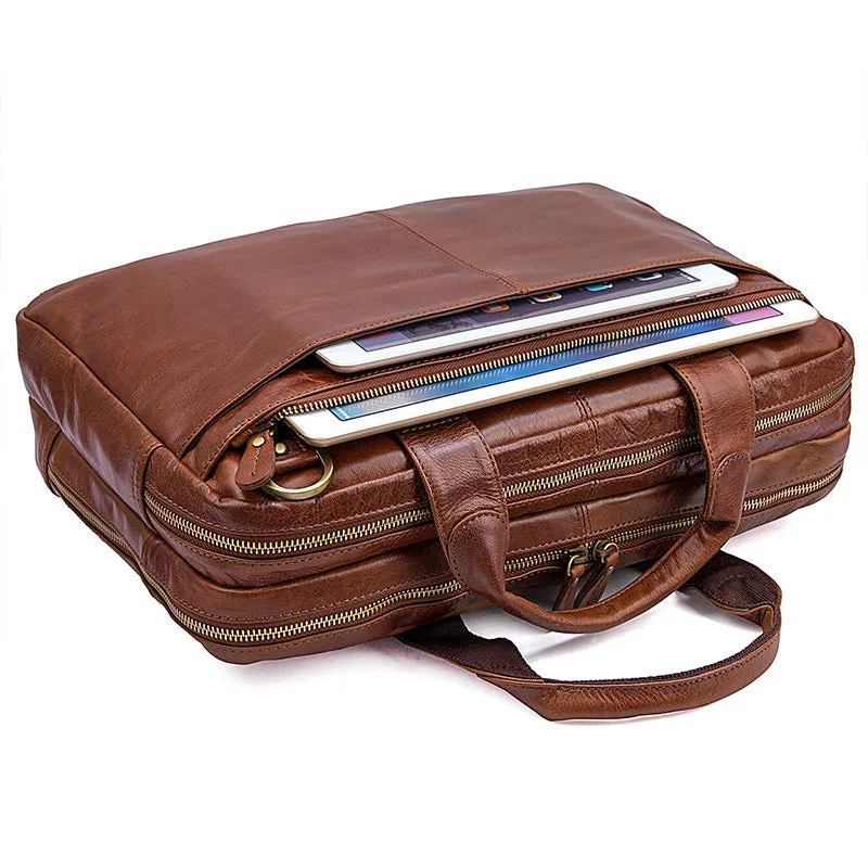 Norfolk Genuine Leather Messenger Bag