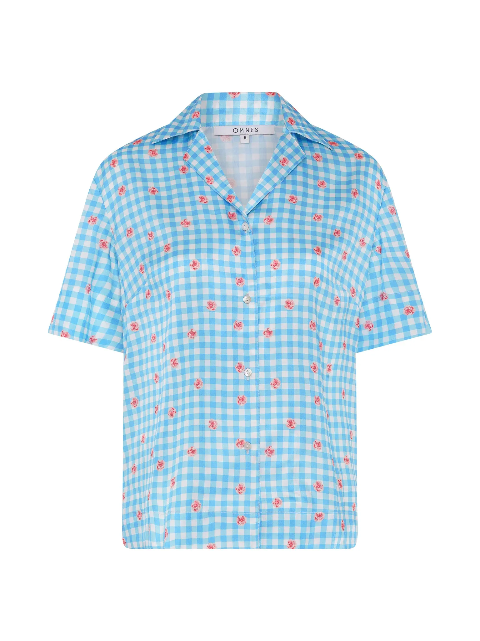 Oaklyn Floral Gingham Print Shirt