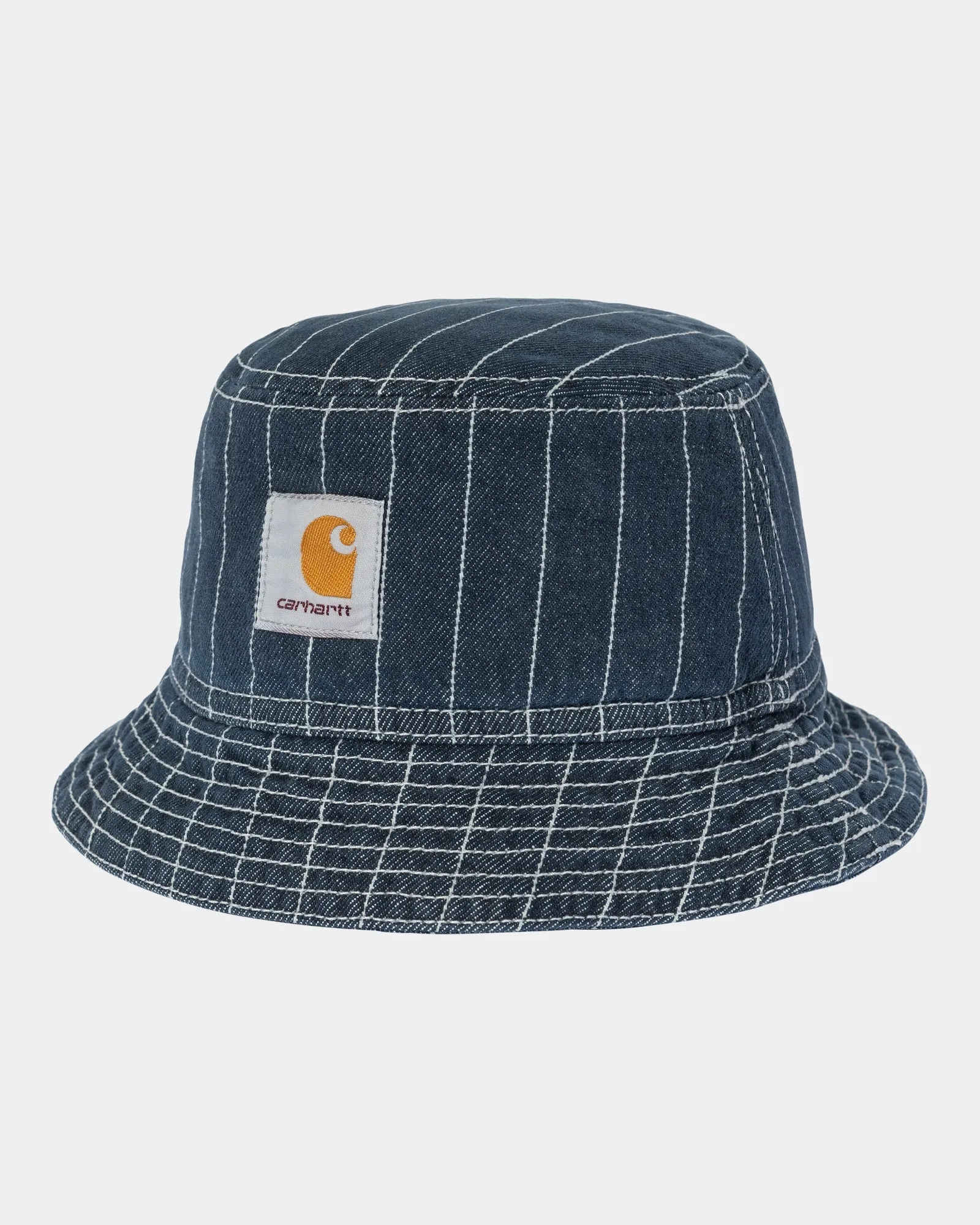 Orlean Stripe Bucket Hat | Blue / White (stone washed)