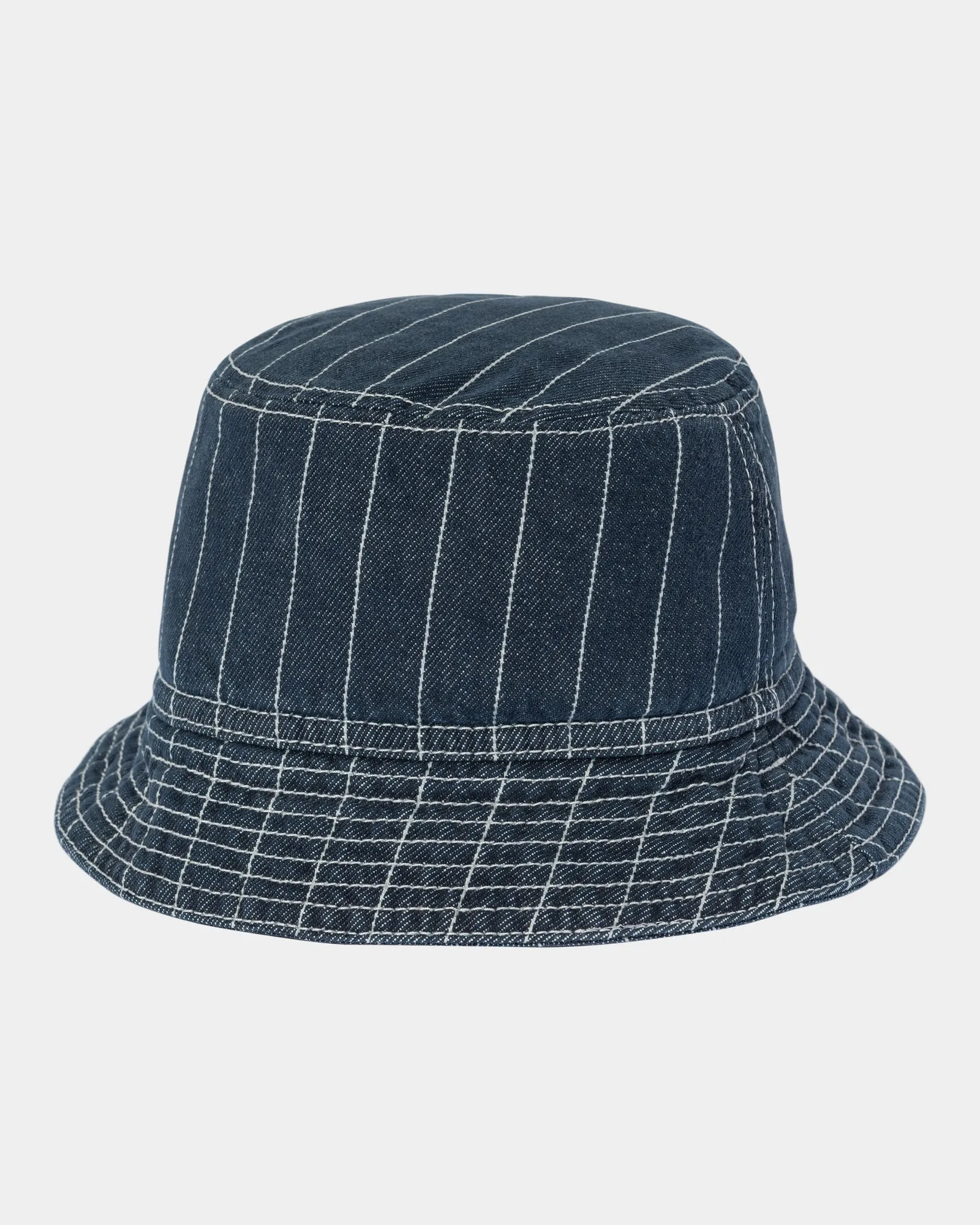 Orlean Stripe Bucket Hat | Blue / White (stone washed)