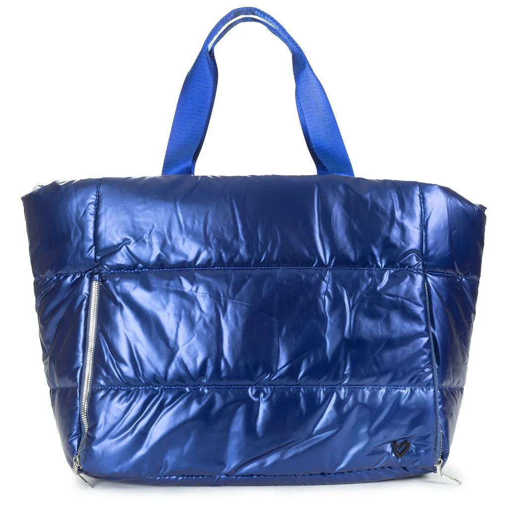 Panorama Puffer Large Tote -Cobalt Blue