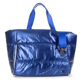 Panorama Puffer Large Tote -Cobalt Blue