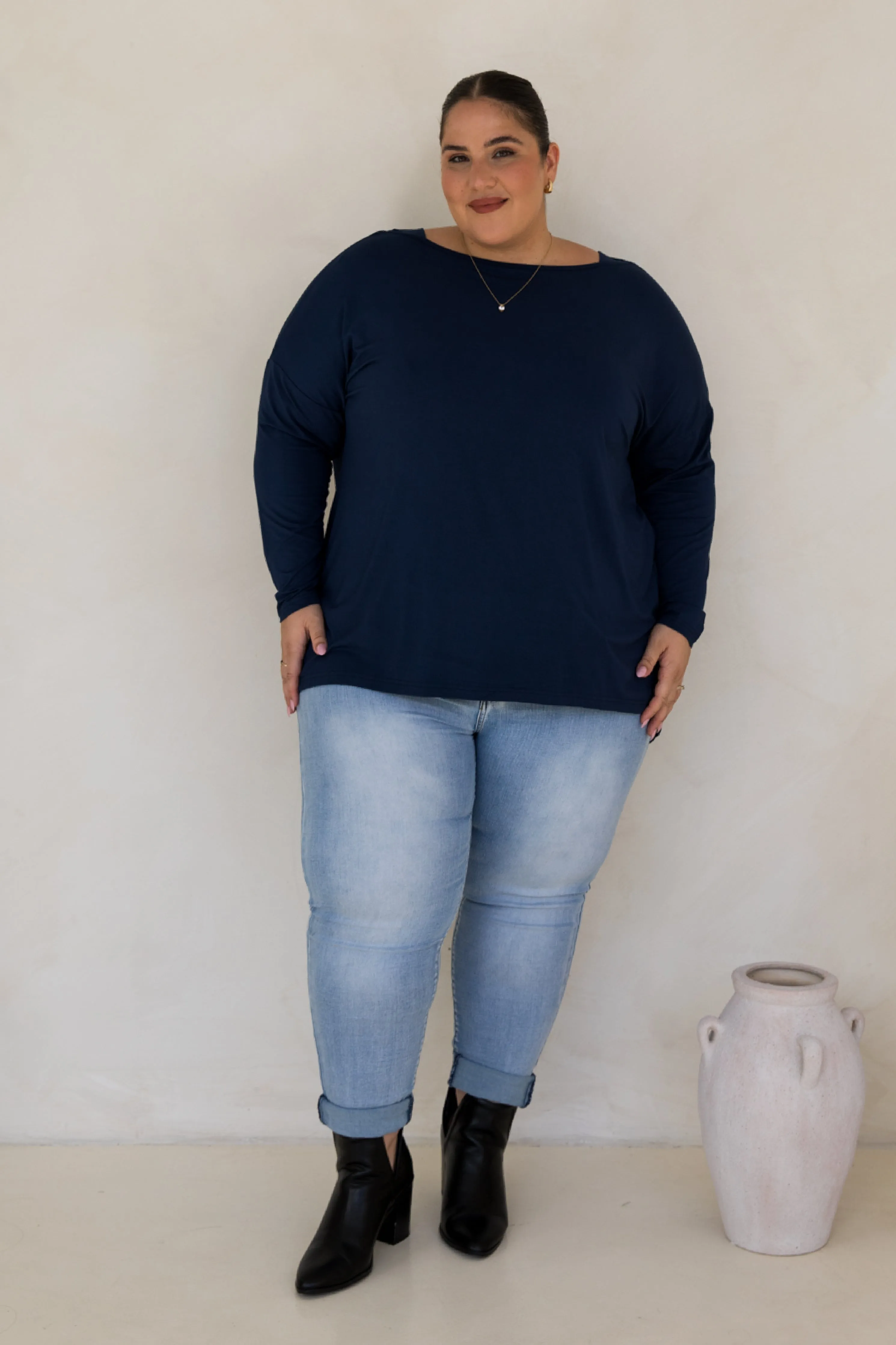 Pippa Top in Navy