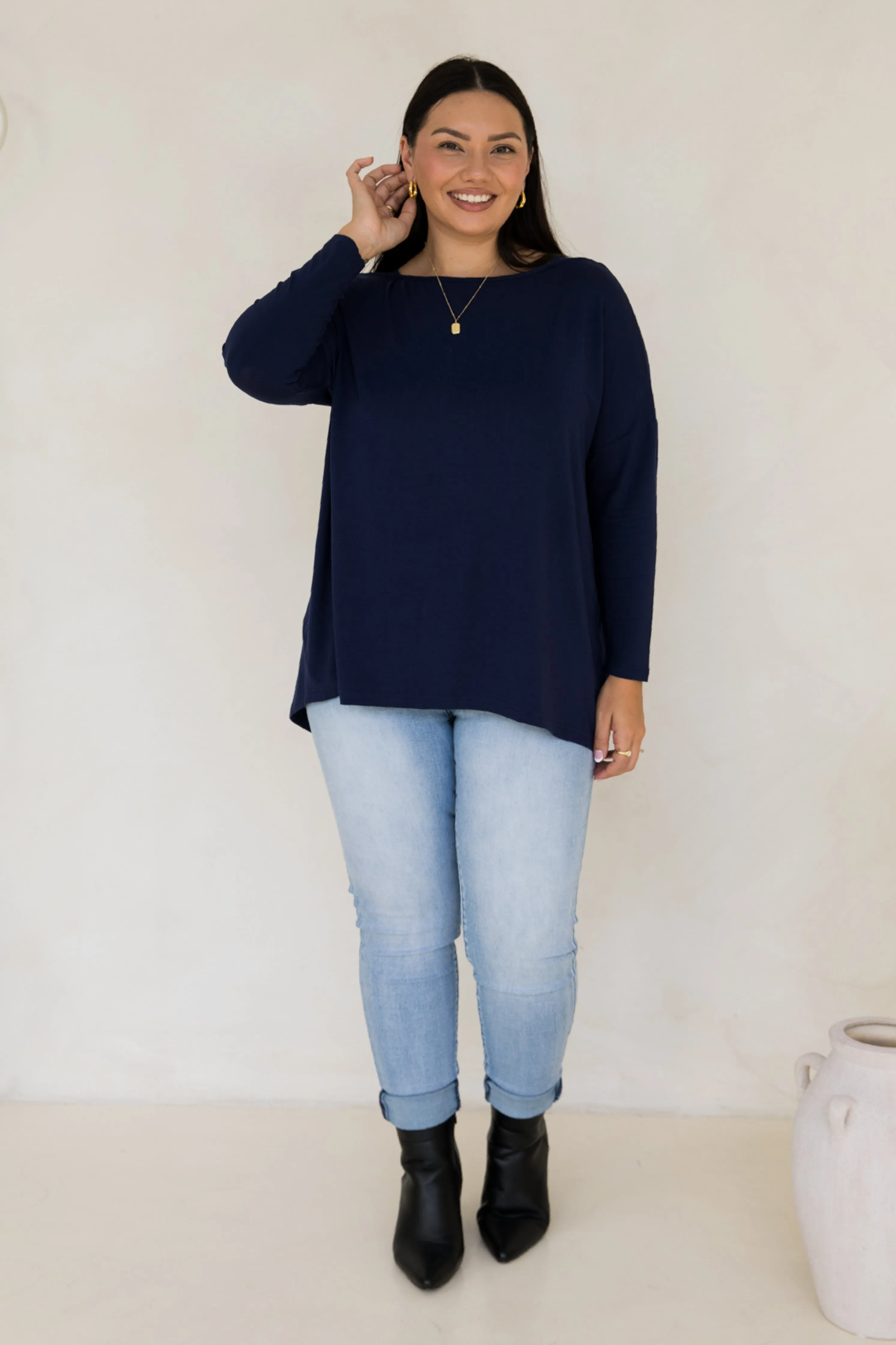 Pippa Top in Navy