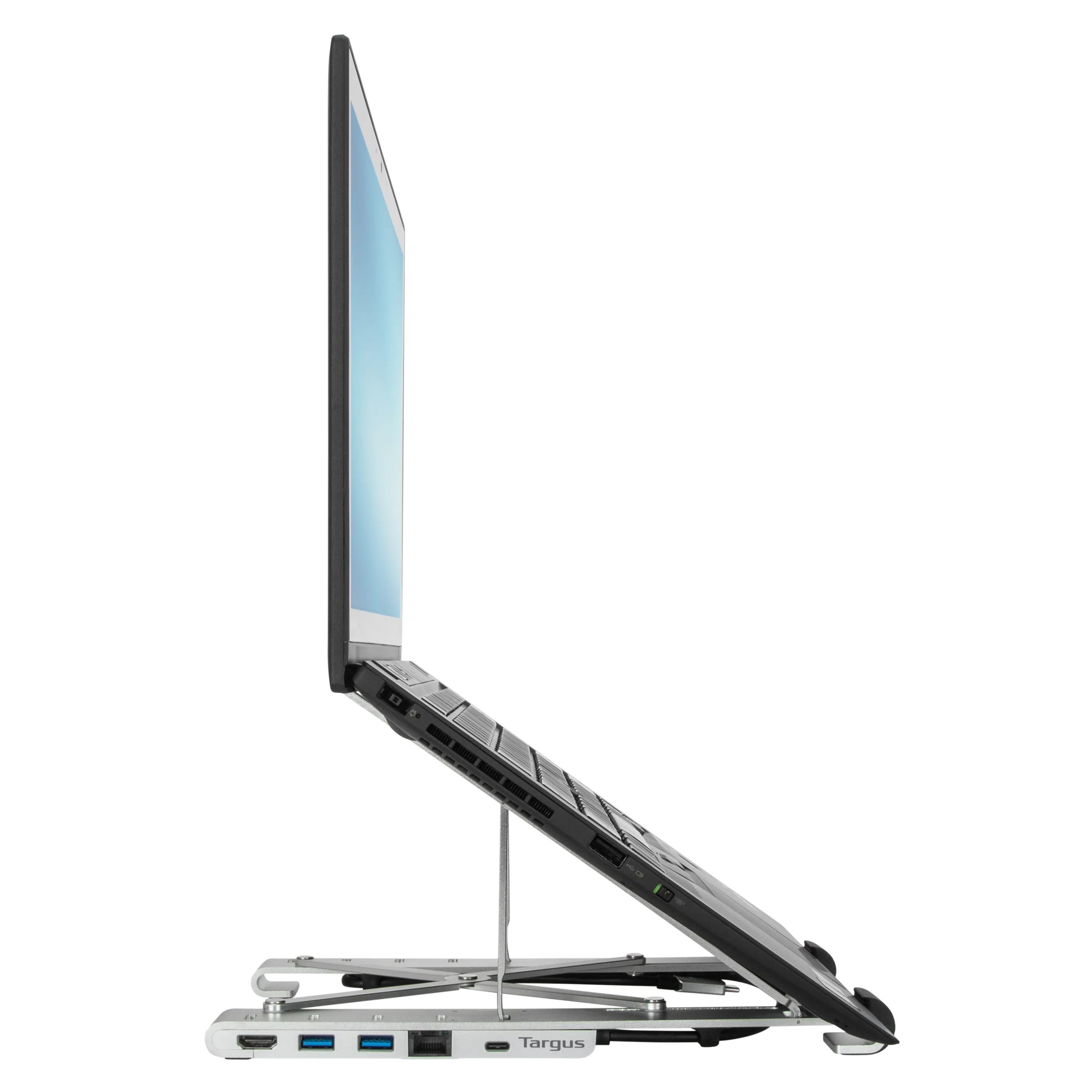 Portable Laptop Stand with Integrated Dock