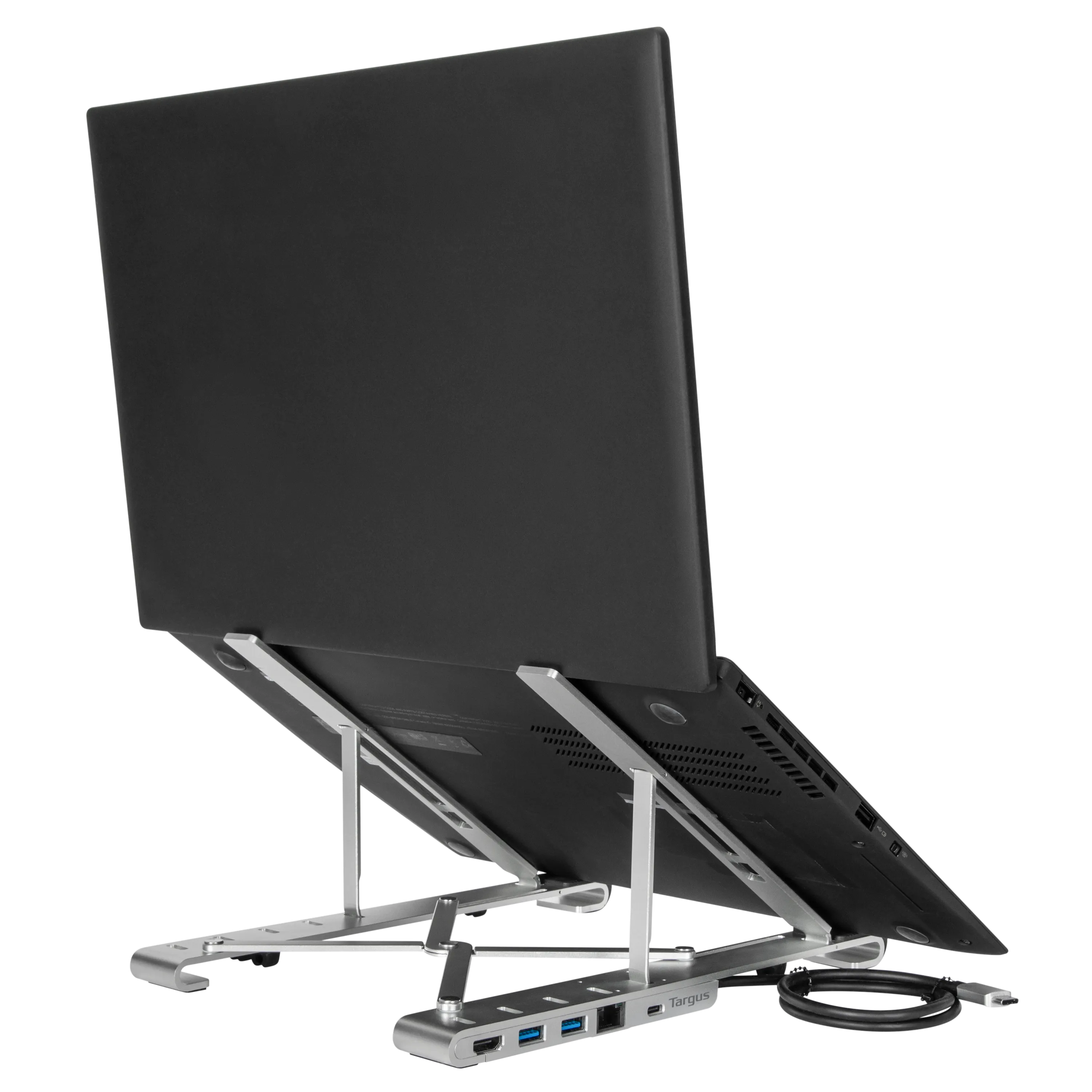 Portable Laptop Stand with Integrated Dock