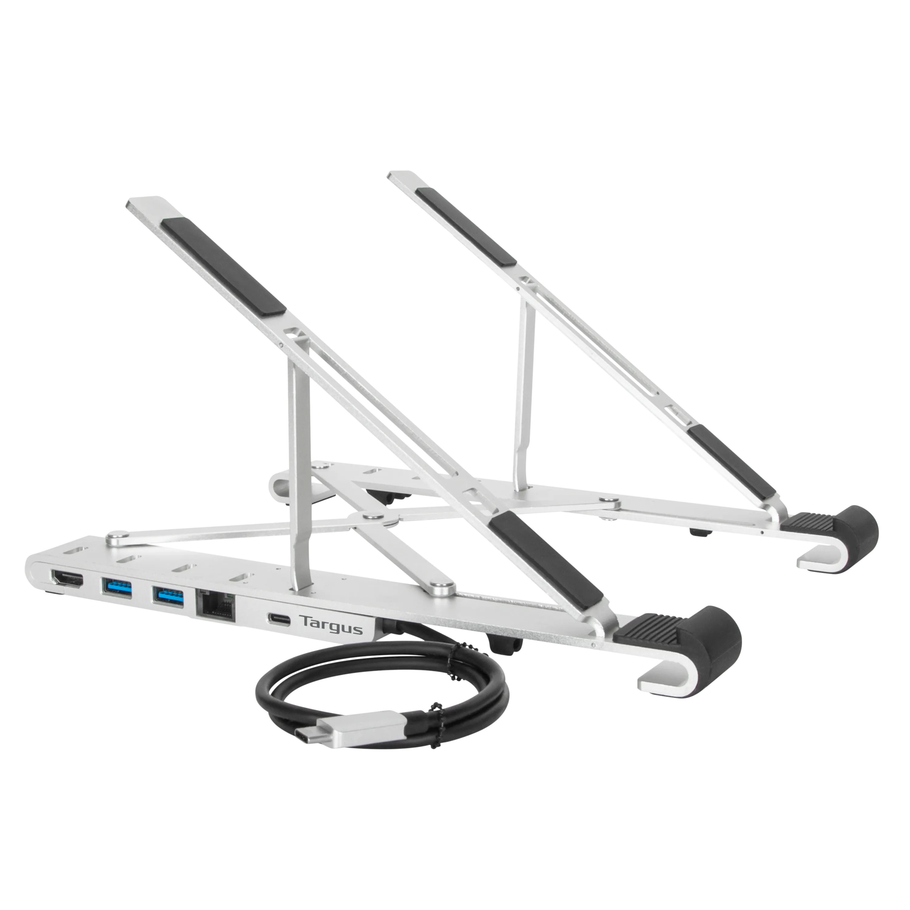 Portable Laptop Stand with Integrated Dock