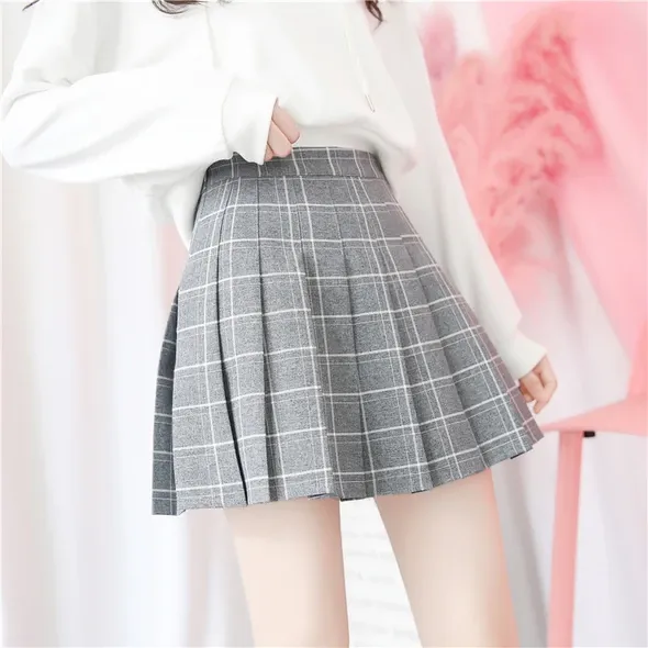 Preppy Plaid Skirt AD12038