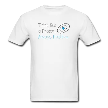 "Think like a Proton" (black) - Men's T-Shirt