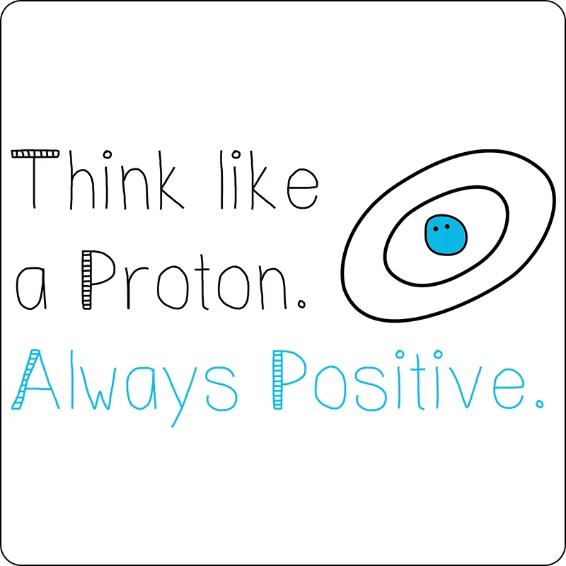 "Think like a Proton" (black) - Men's T-Shirt