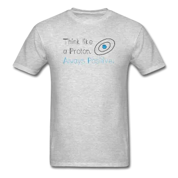 "Think like a Proton" (black) - Men's T-Shirt