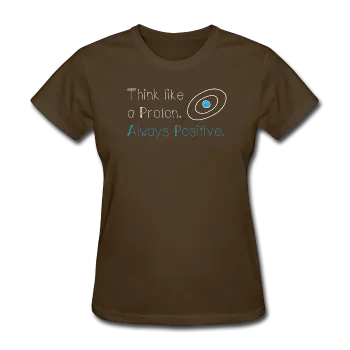 "Think like a Proton" (white) - Women's T-Shirt