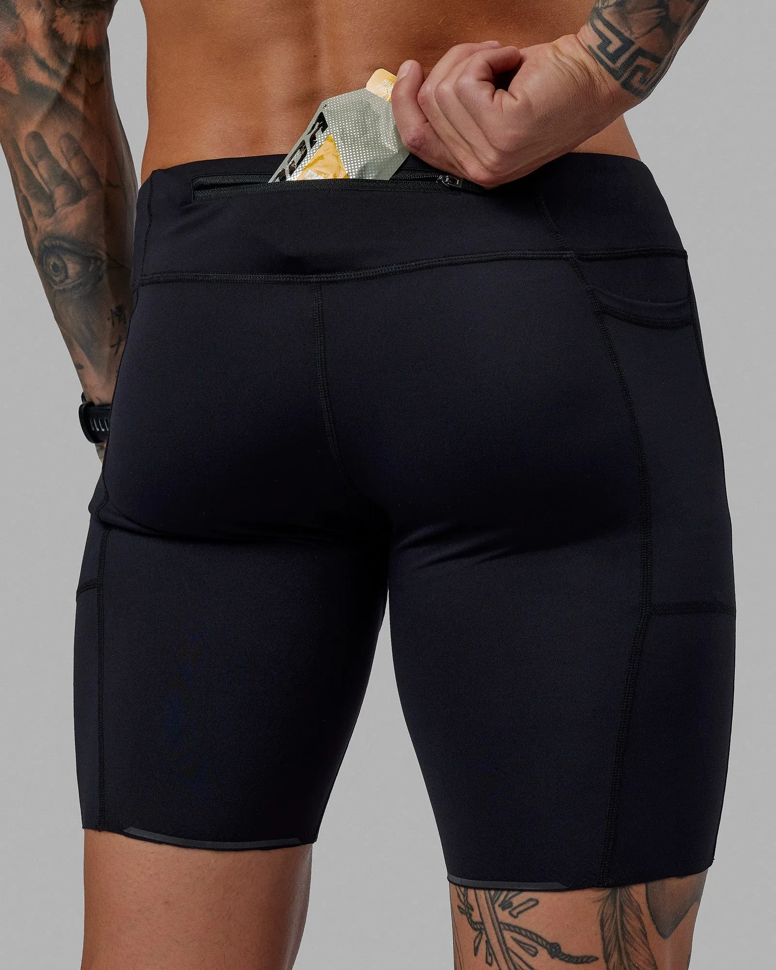 Race Day Short Tights 8" - Black