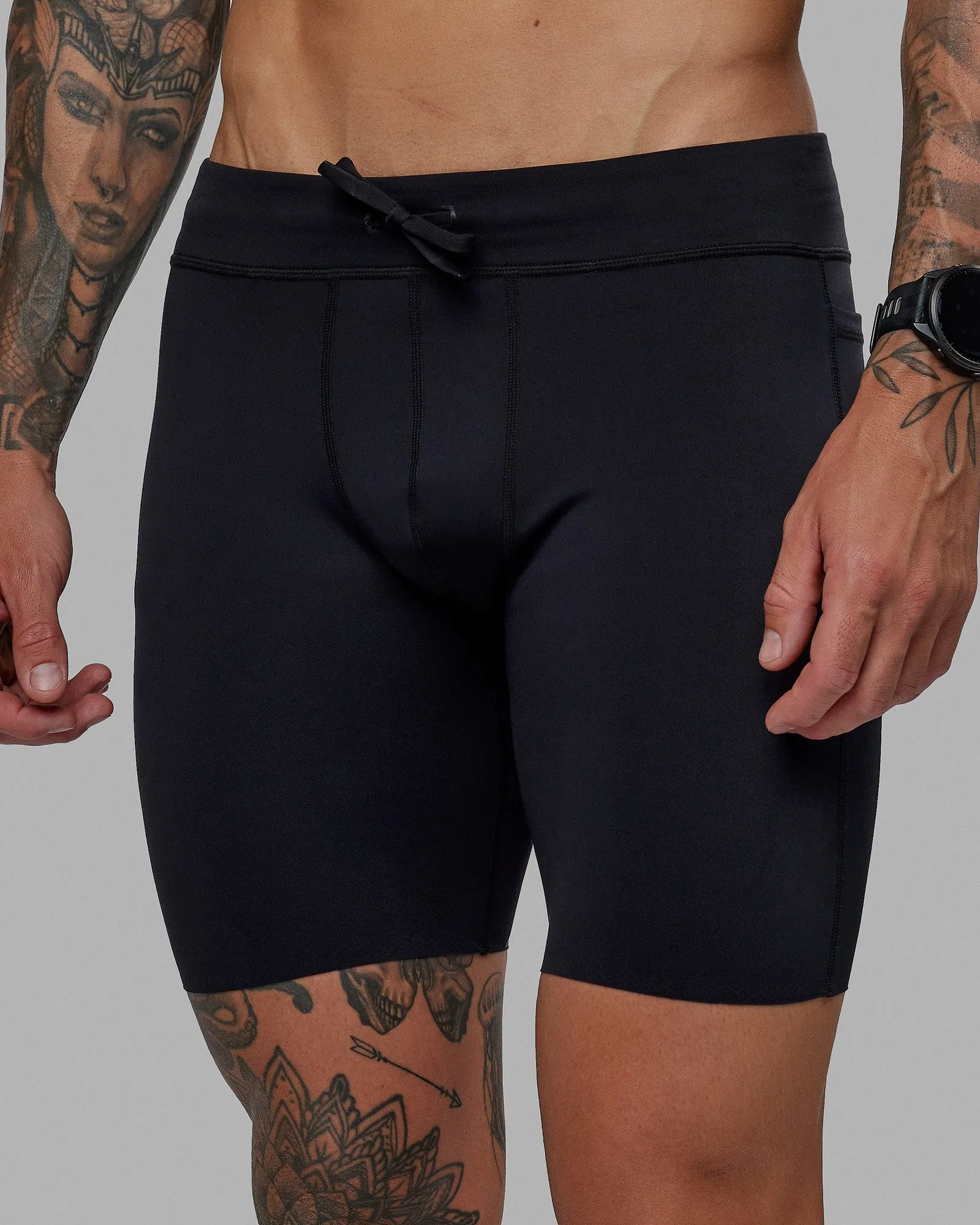 Race Day Short Tights 8" - Black