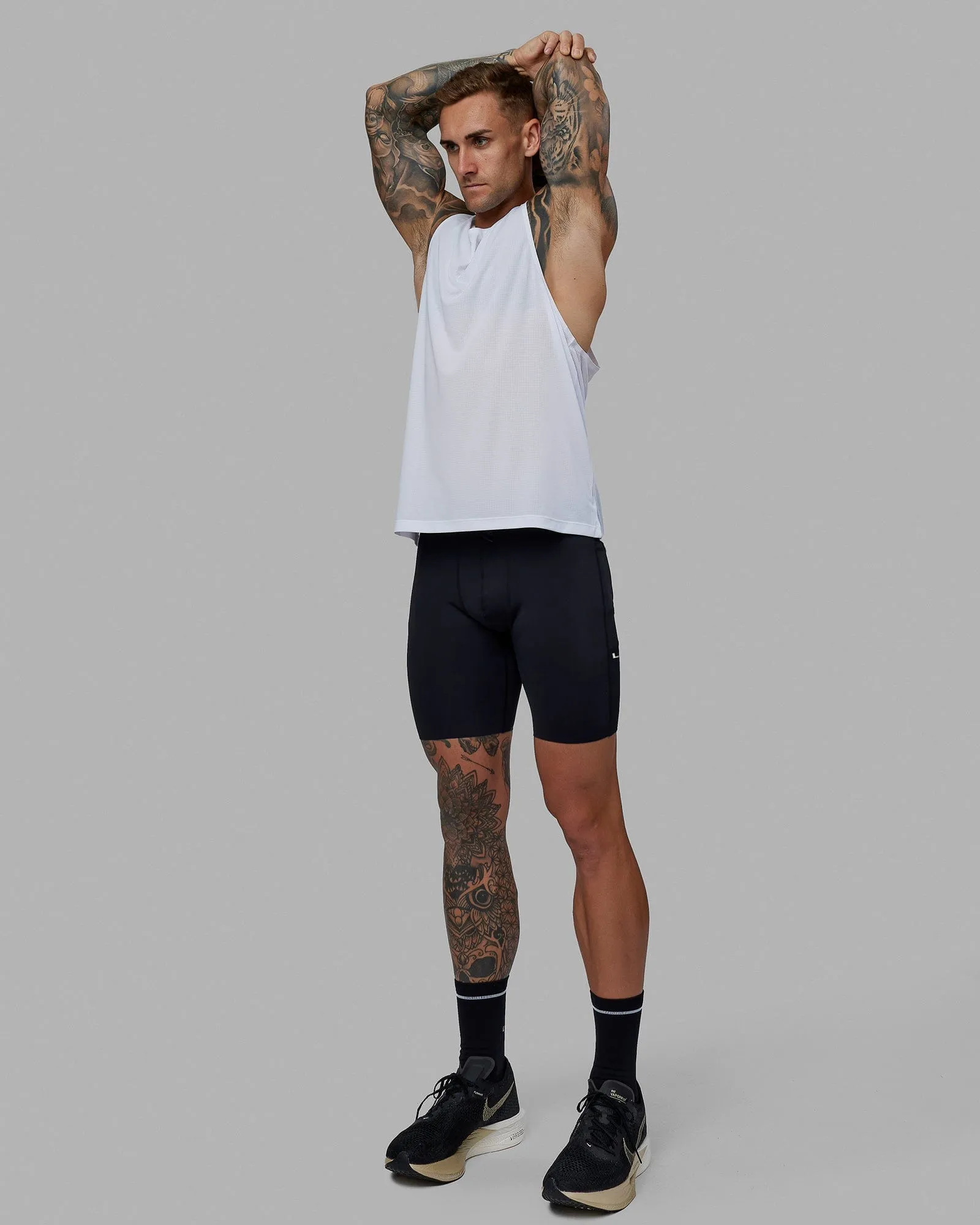 Race Day Short Tights 8" - Black