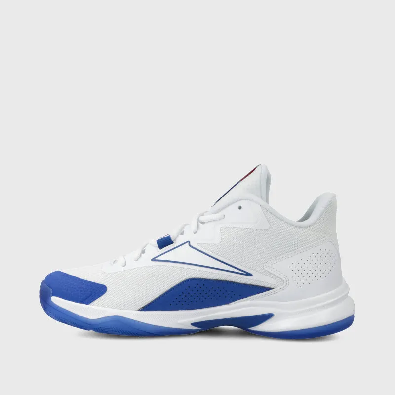 Reebok Mens More Buckets Sneaker White/Blue _ 171074 _ White