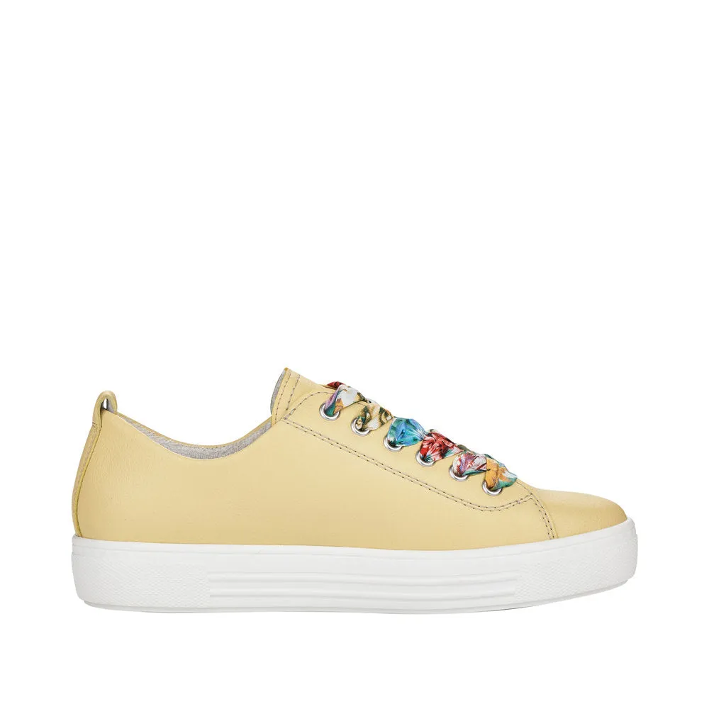 Remonte Ladies Shoes yellowLace Up Trainers Sneaker D0900-69 SALE