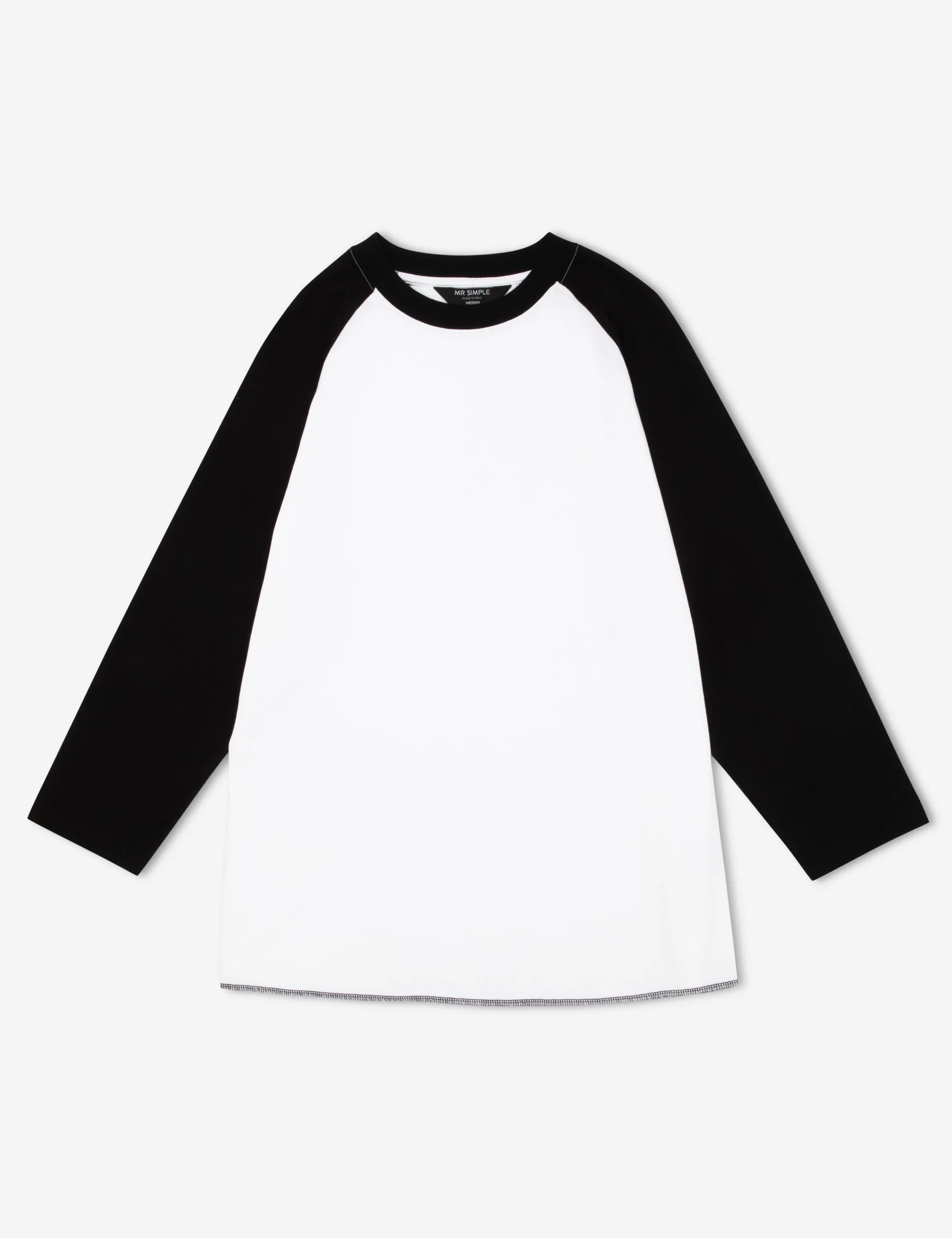 Rookie 3/4 Raglan - White/Black