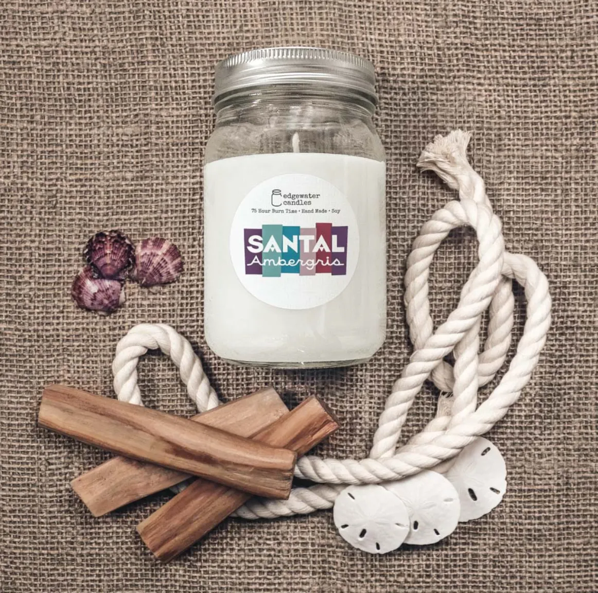 Santal Ambergris Candle