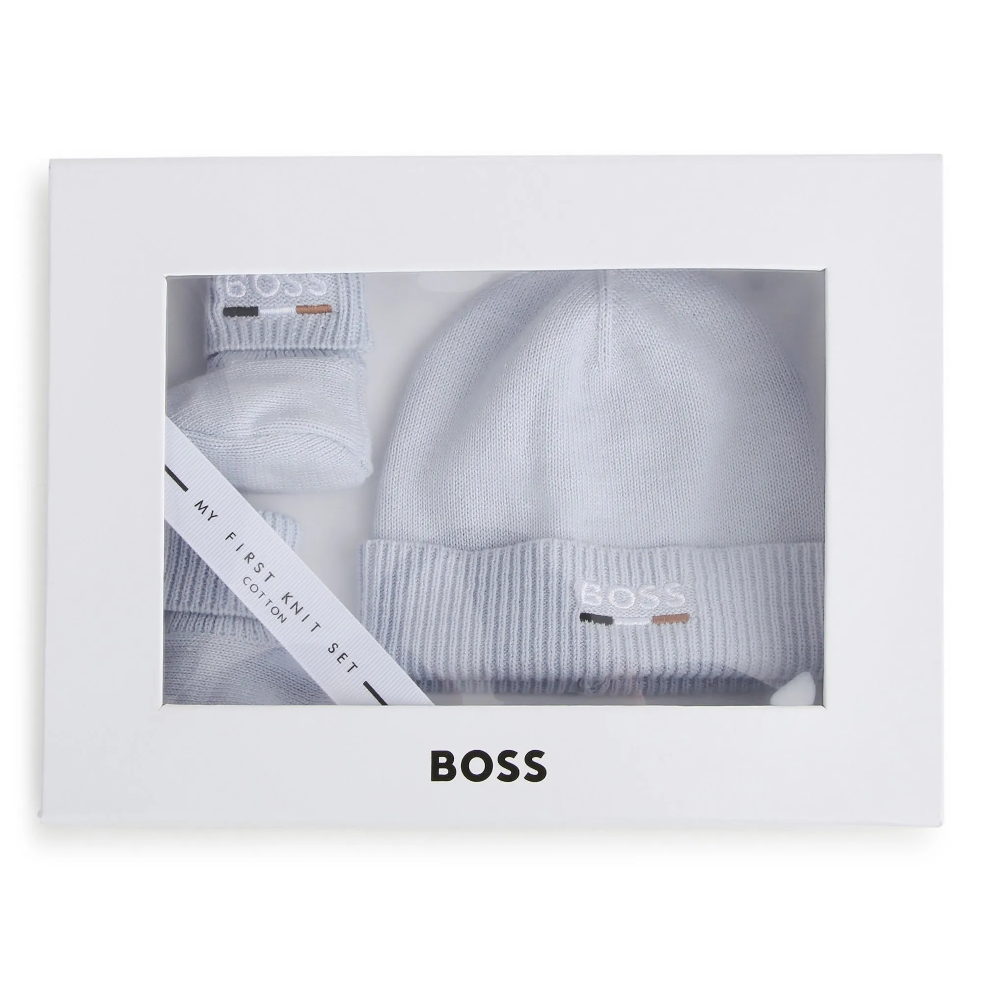 Set de gorro y zapatitos para bebé Boss