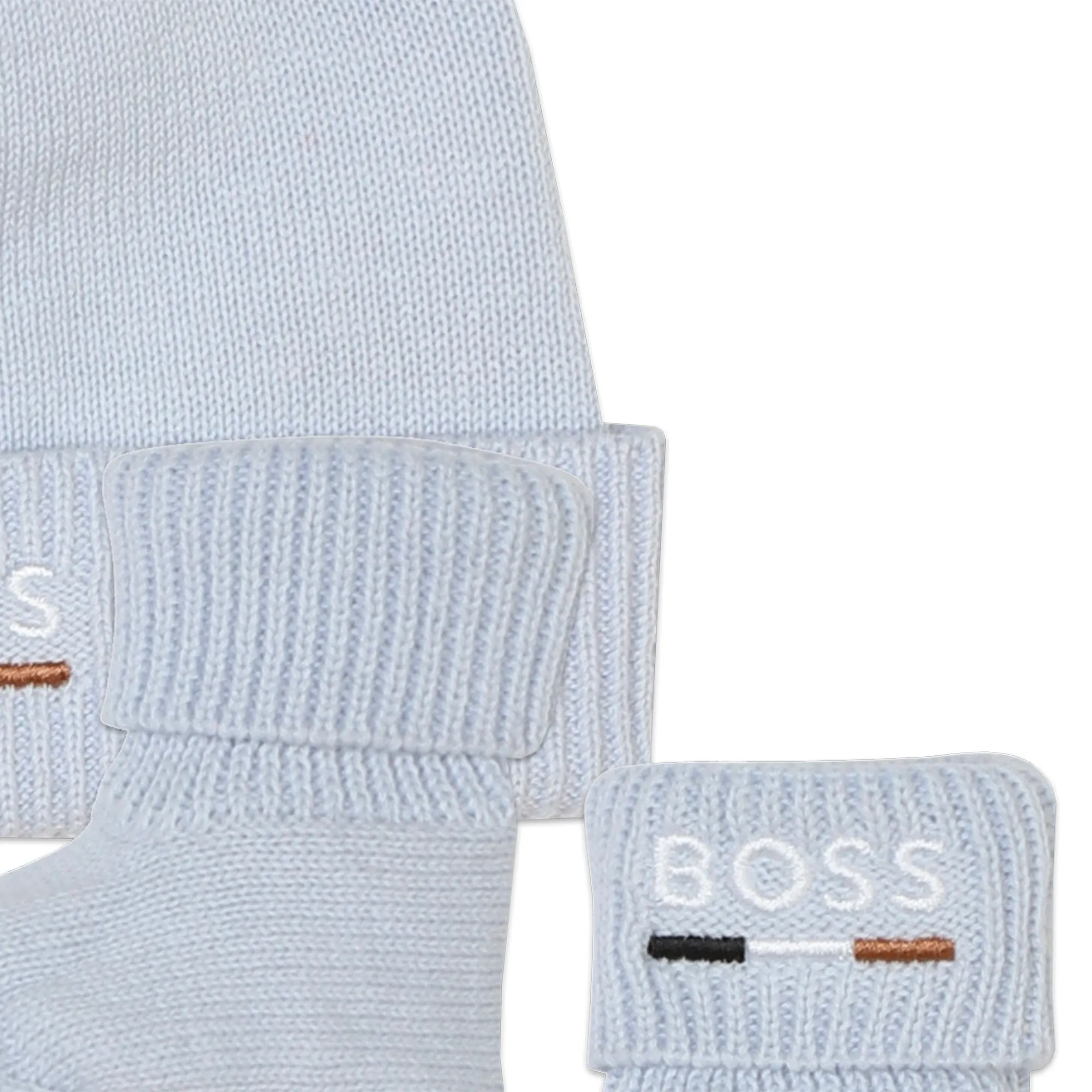 Set de gorro y zapatitos para bebé Boss