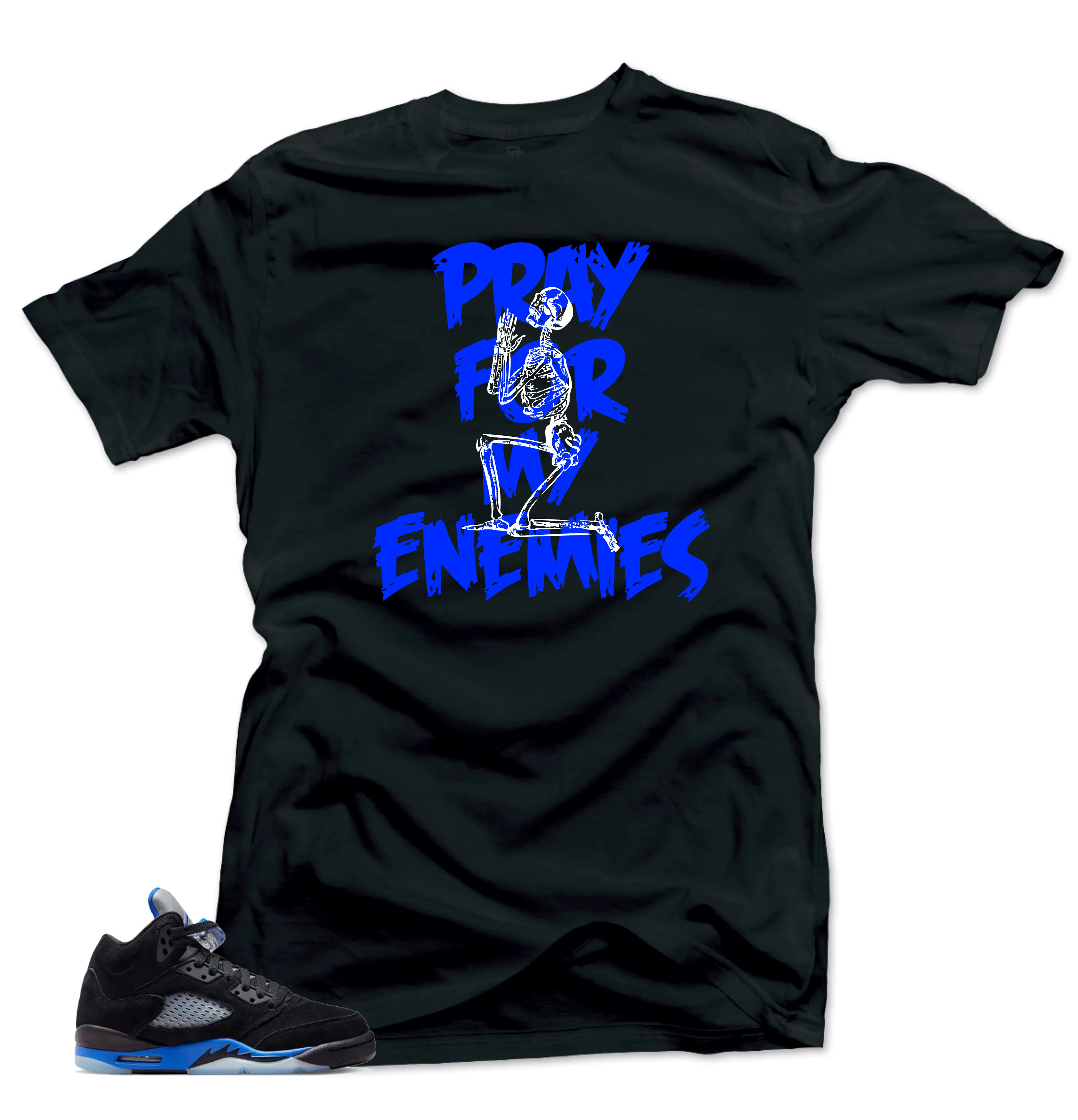 Shirt to Match Jordan 5 Racer Blue Sneakers-Enemies Tees