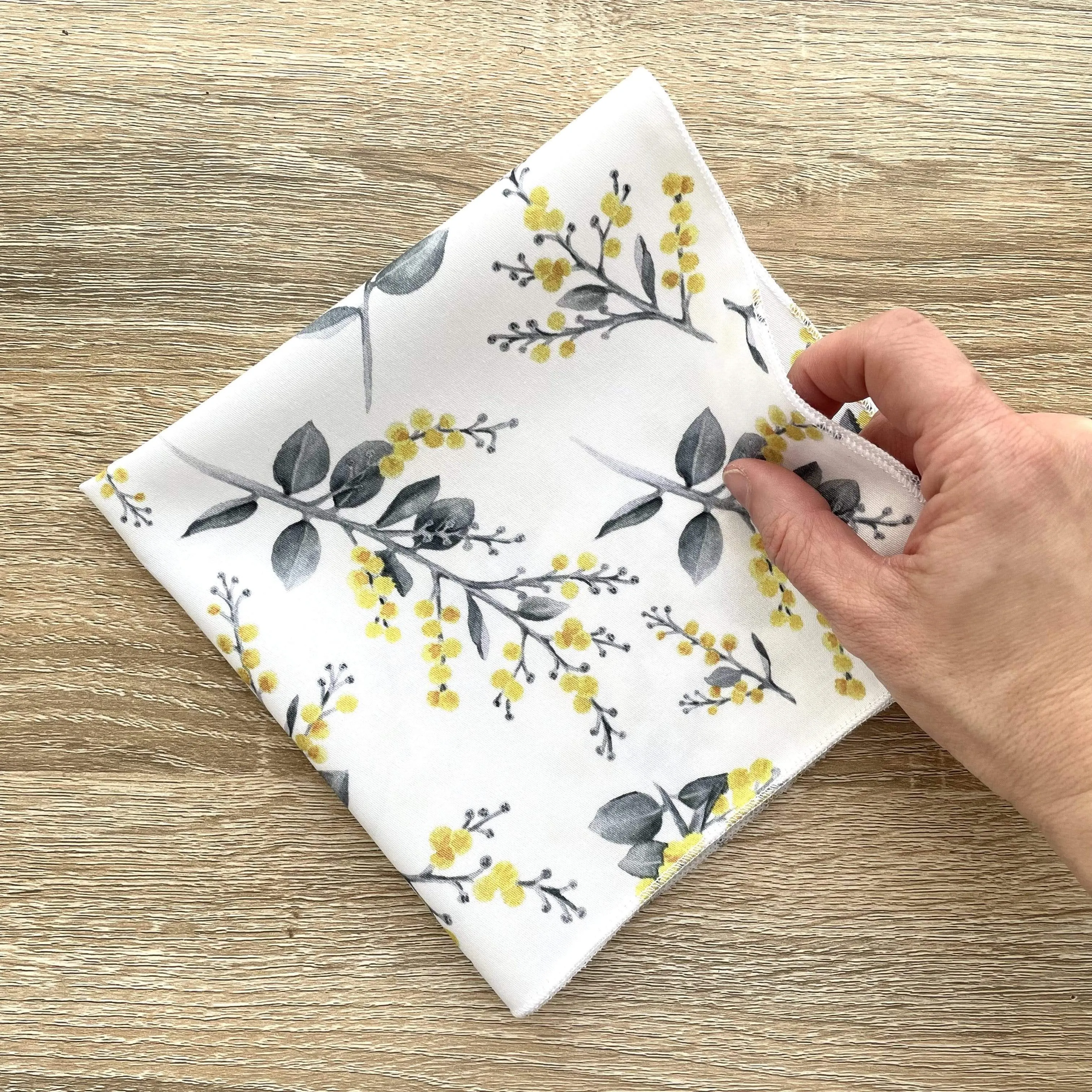 Silver Wattle Handkerchief